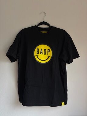 BAGP Smiley Logo‎ Black T-Shirt with Yellow Graphic